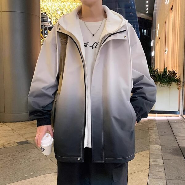 Gradient coat for spring and fall men