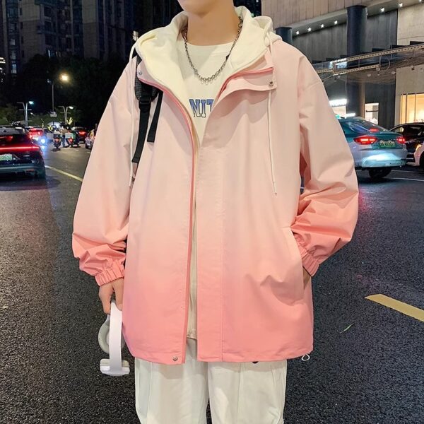 Gradient coat spring fall men's fashion brand